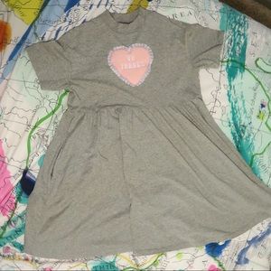 Lazy Oaf No Thanks T-shirt Dress Size M